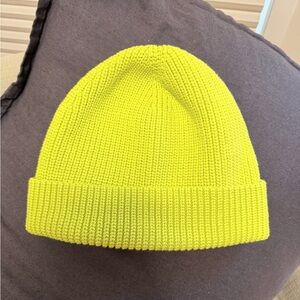 Lululemon Athletica Neon Yellow Knit Hat